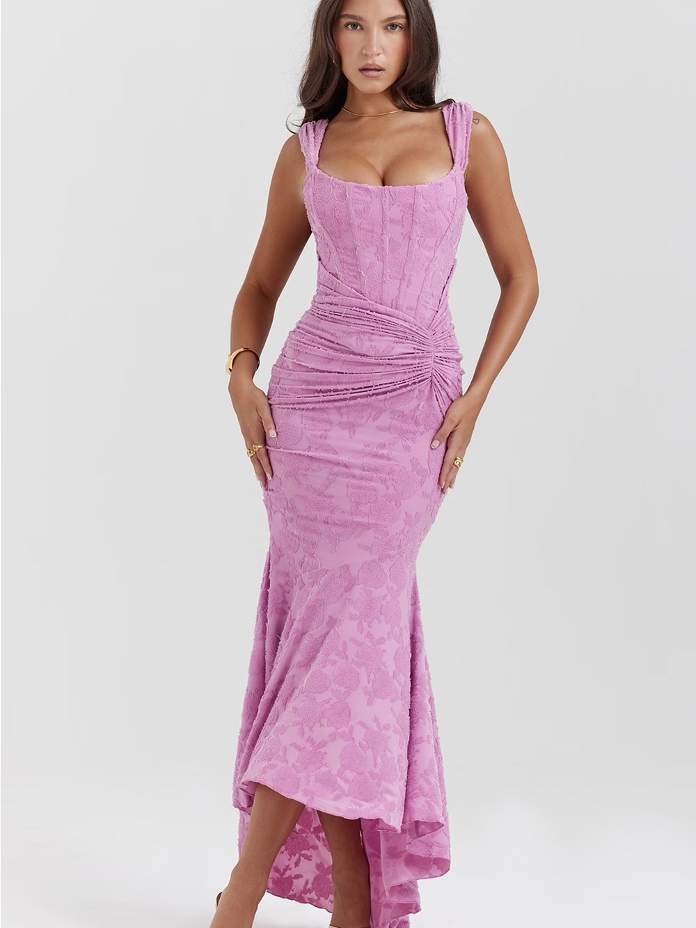 House of CB Cesca Dress in rose pink